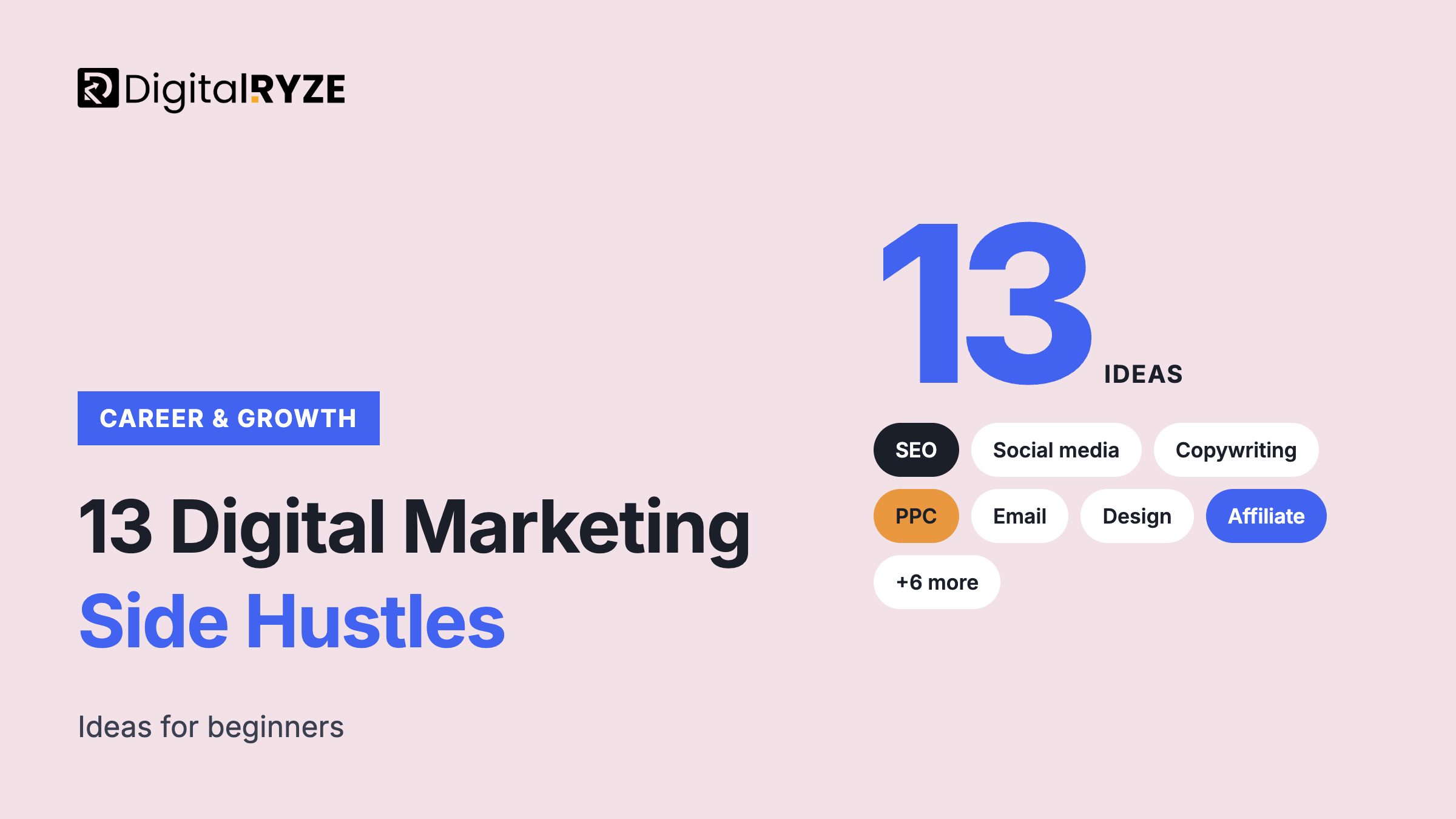 13 digital marketing side hustle ideas for beginners