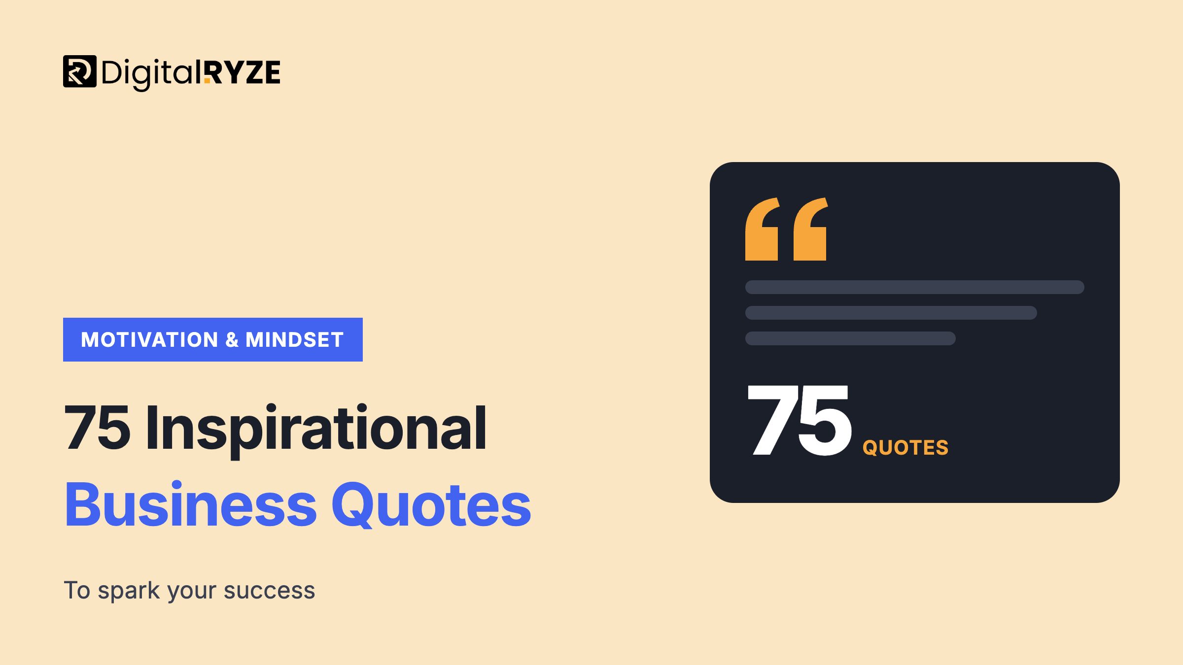 75 best inspirational business quotes