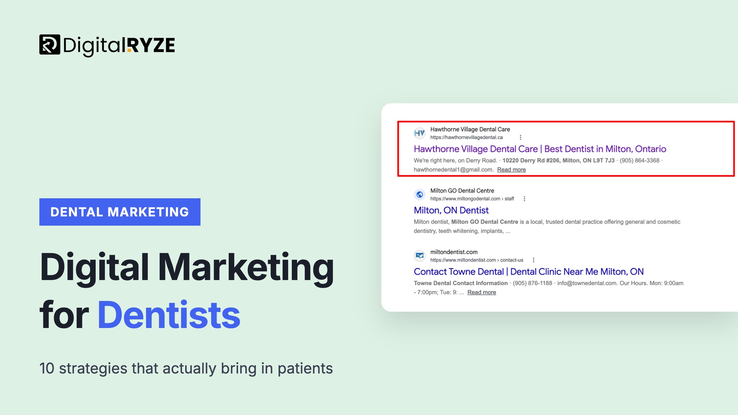 Digital marketing strategies for dentists
