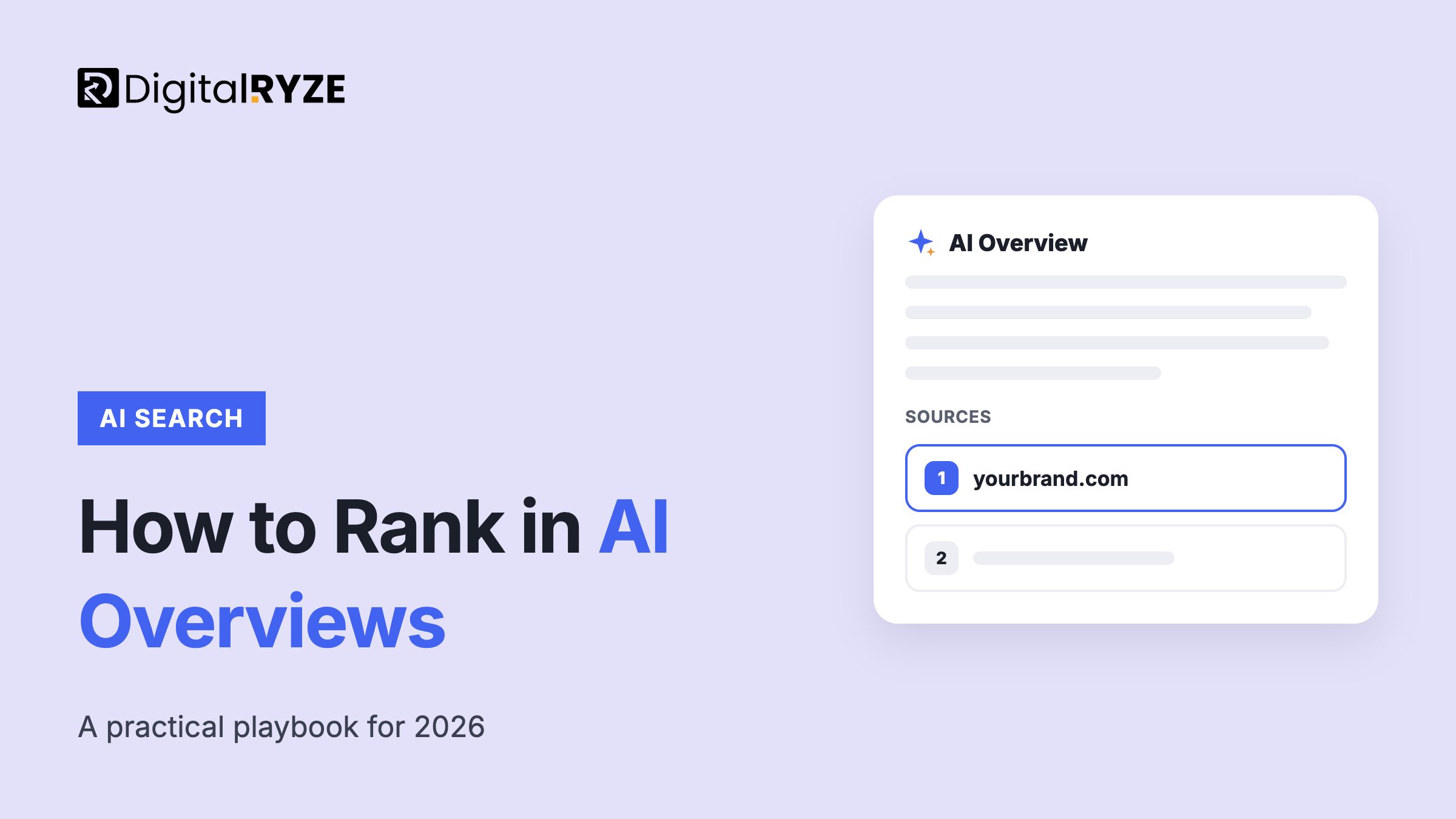 How to rank in AI Overviews