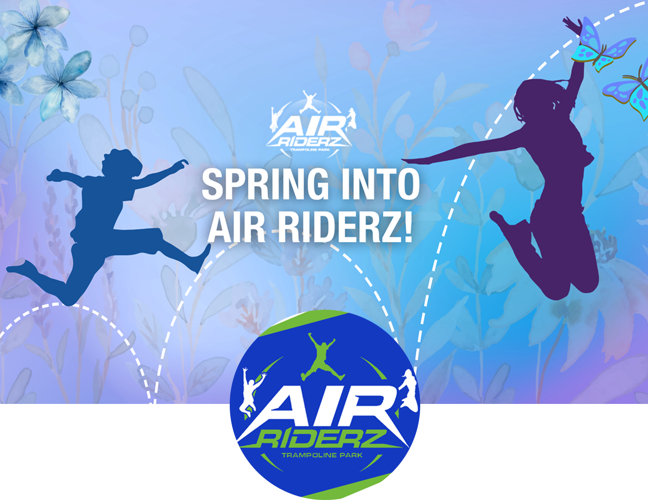 Air Riderz trampoline park campaign creative